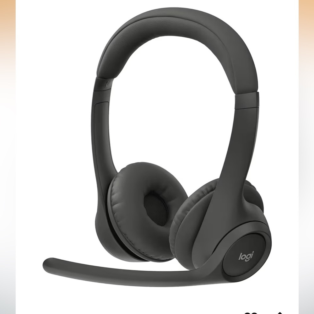 Logitech Zone 301 Wireless Over-Ear Headset with Boom Mic